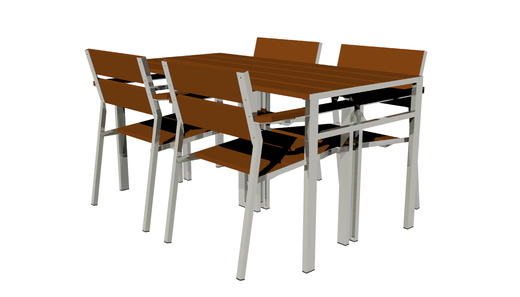 návrh zahradních židlí a stolu od Martina Surmana