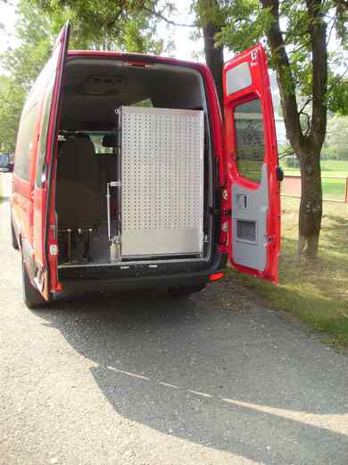 rampa ve vozidle VW Crafter