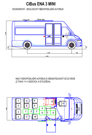 Fiat Ducato CiBus  MINI, Částečně nízkopodlažní malý autobus