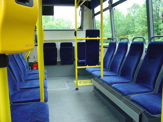 interiér autobusu