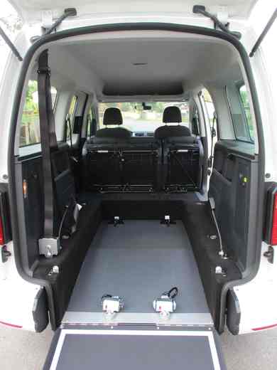 VW Caddy vyklopená plošina